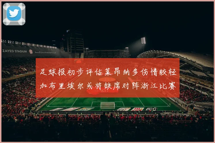足球报初步评估莱昂纳多伤情较轻加布里埃尔或将缺席对阵浙江比赛